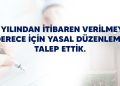 2016 YILINDAN İTİBAREN VERİLMEYEN 1 DERECE İÇİN YASAL DÜZENLEME TALEP ETTİK.